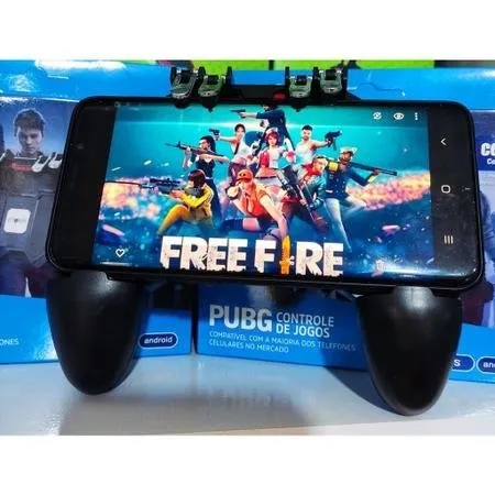 Joystick Gamepad L1 R1 para Celular Android Ios Iphone Mira Tiro Gatilho  para Jogo Pubg Free Fire Universal