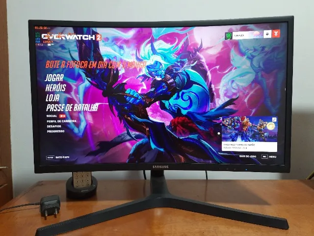 Monitor Gamer Gamemax Led/Va Curvo Áudio Integrado Amd Free-Sync 144hz 1ms  Dvi/Dp/Hdmi