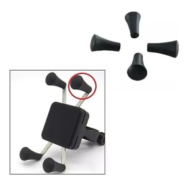 Borracha Para Suporte De moto garra Kit Com 4 borrachas + adesivo  - Foto 2
