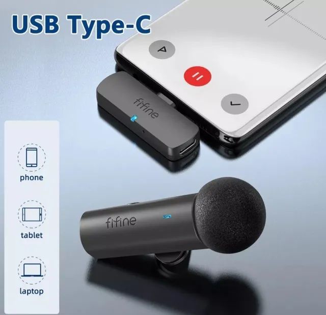 Microfone de lapela Fifine M6 - Foto 2