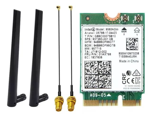 Placa Wi-fi Intel Ac *mbp Blue 5.0 802.11ac M.2 Cnvi - Foto 2