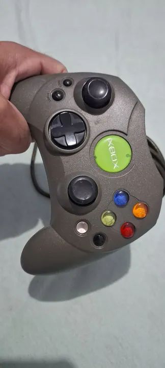 Controle Xbox Original cinza  - Foto 2