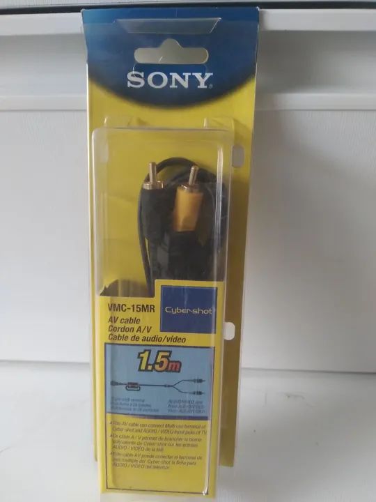 Cabo AV Sony VMC-15MR 1.5m para Câmera Cyber-shot - Foto 4
