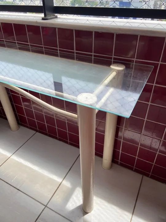 Mesa lateral de vidro  - Foto 2