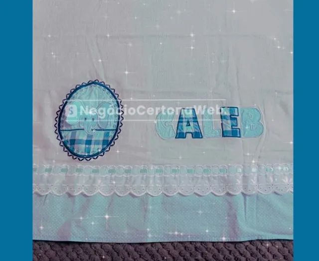 Kit de Fraldas e Manta Personalizados - Caleb - Foto 3