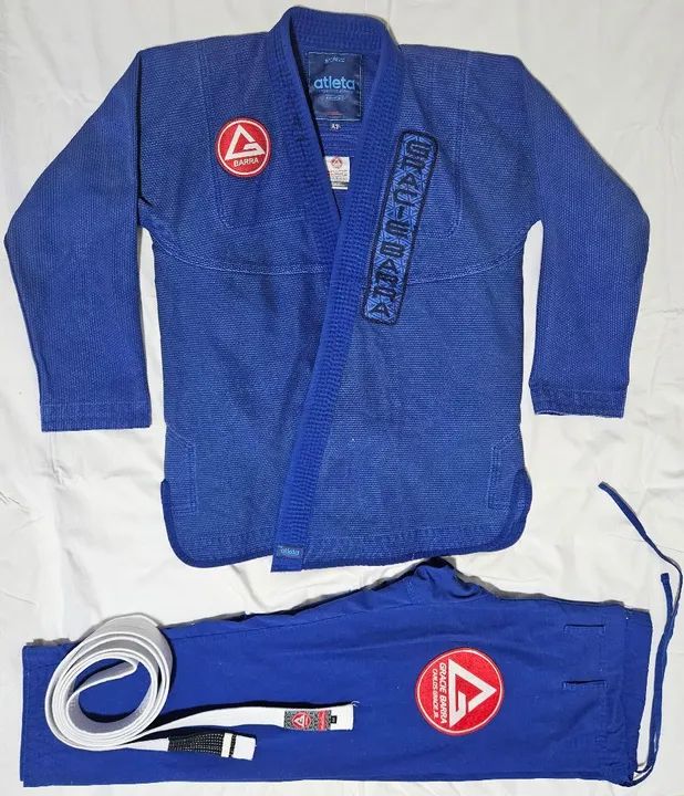 Kimono de Jiu-Jitsu Gracie Barra Azul - Atleta - Tamanho A3
