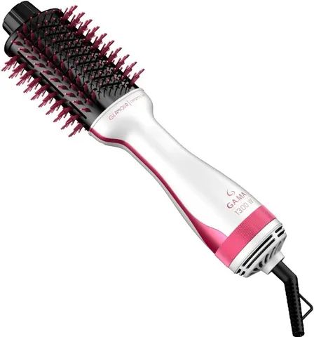 Escova Secadora Modeladora Gama Glamuor Pink Brush 3D 1200w 220v