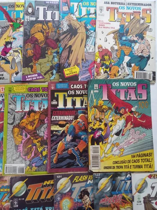 27 HQs dos Novos Titãs formatinho abril jovem DC comics - Foto 4