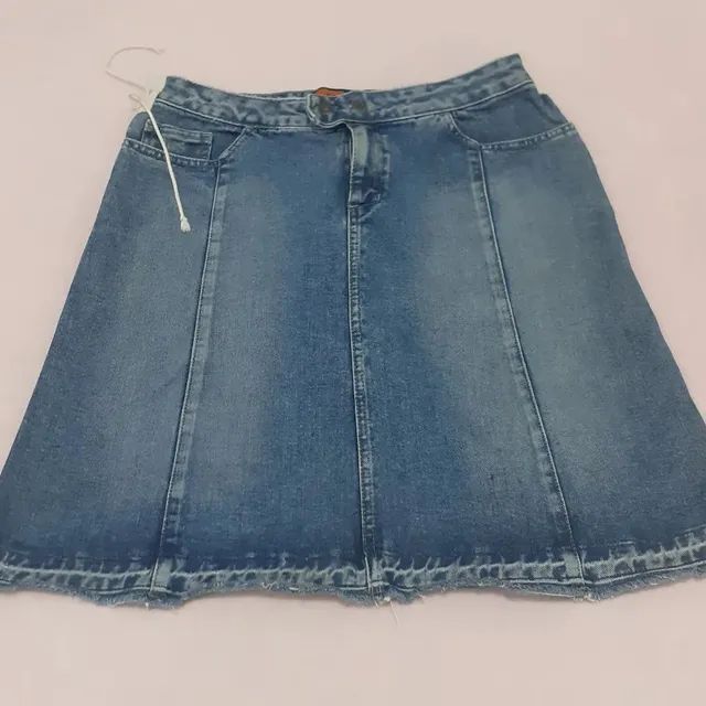 Saia Jeans Midi Marca Dopping Número 42 - Foto 4