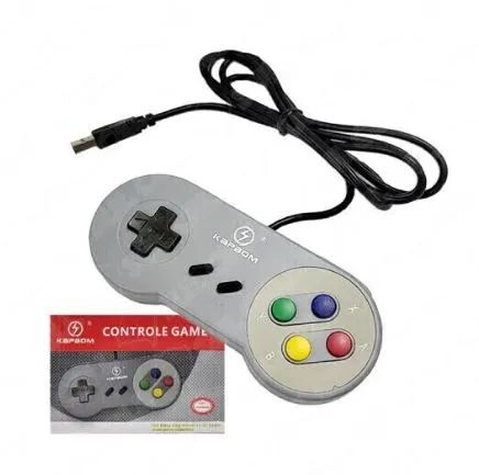 Controle Joystick Video Game Super Nintendo Pad Snes Manete 