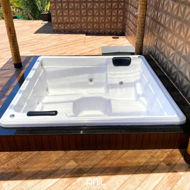 Ofuro/spa para 4 pessoa quadrado - preço direto de fábrica - promoção - Foto 5
