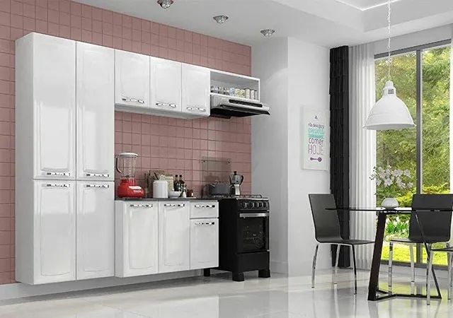 Armário de cozinha de aço completo com balcão em mega promoção entrega grátis  - Foto 2