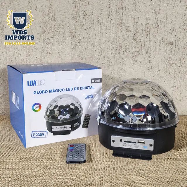 Globo Mágico Bola Maluca Luz RGB Bluetooth - Foto 2