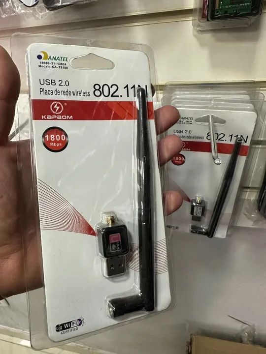 Adaptador Receptor Wireless Usb Wifi 1200mbps Pc E Notebook - Foto 3