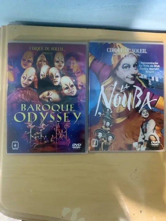 2 dvds circo de Soleil cirque filme palhaço malabarismo 