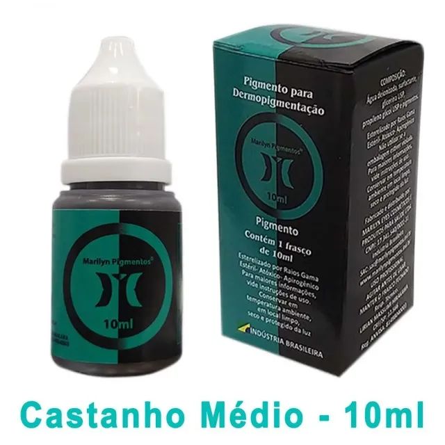 pigmento marilyn 10 ml - castanho médio (medium brown)