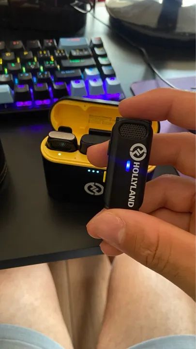 Microfone sem fio Hollyland Lark M2 -Troco em monitor grande para pc - Foto 4