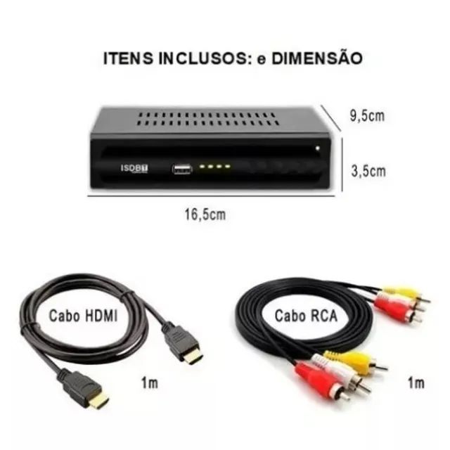 Conversor digital para Tv (Novo) - Foto 2