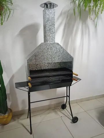 Churrasqueira para ESPETINHO 80cm x 2 MT com 2 Grelhas - Foto 2