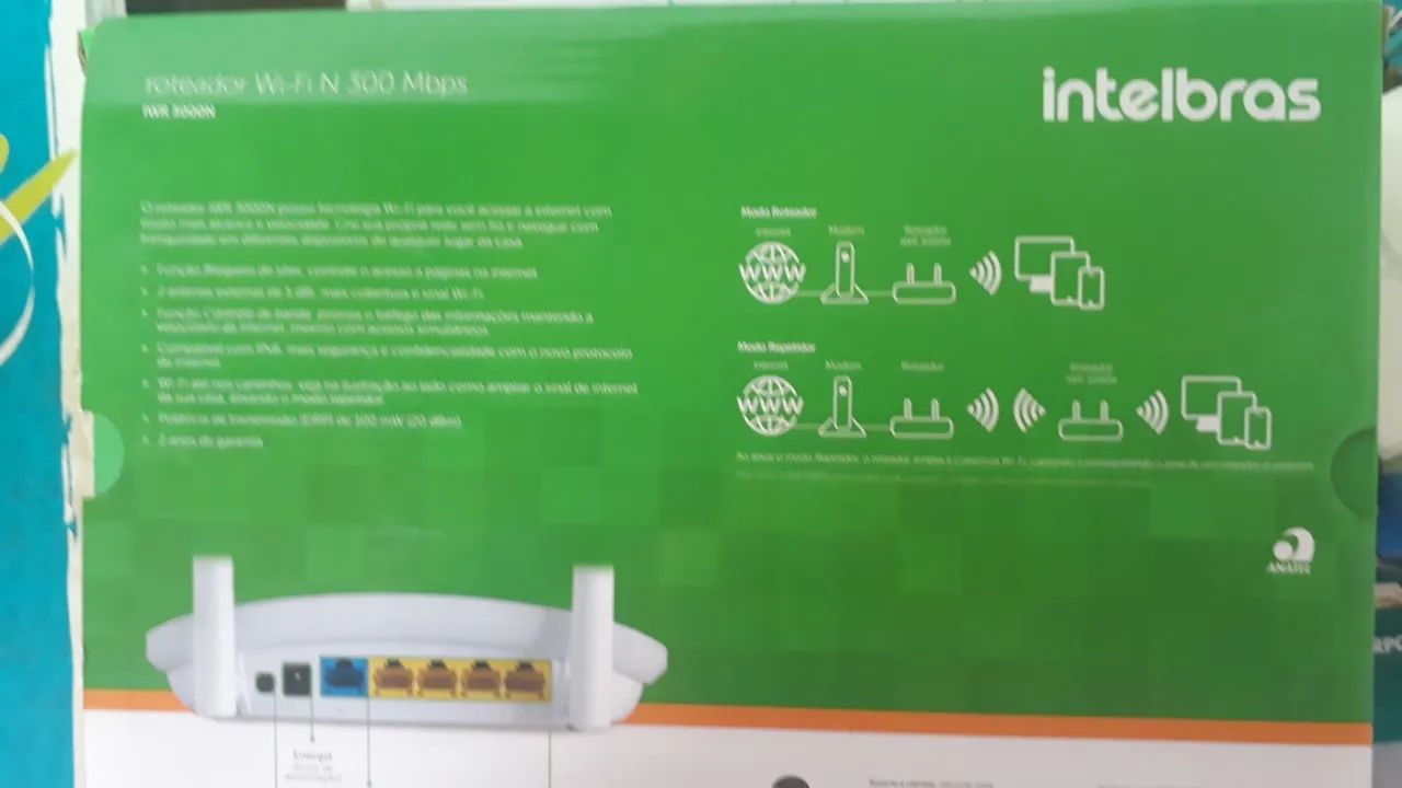 Roteador Intelbras Wi-Fi N 300 Mbps - IWR 3000N - Foto 2