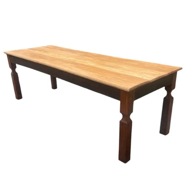 Mesa Rústica em Madeira Maciça 2,5m | Mesa Clássica Elegante para o Seu Espaço  - Foto 5