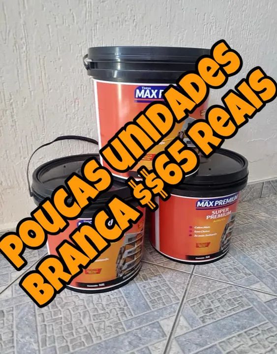 Tinta em promoção  branca por apenas $$ 65 reais  - Foto 6