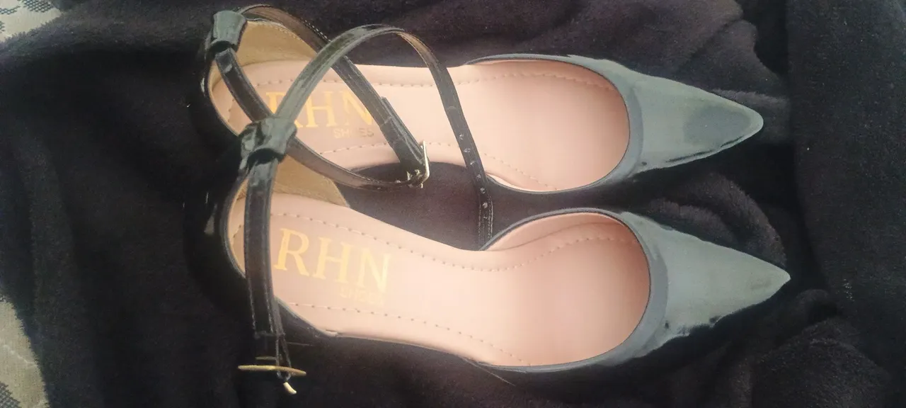 Sapato bico fino com saltinho (SHEIN)