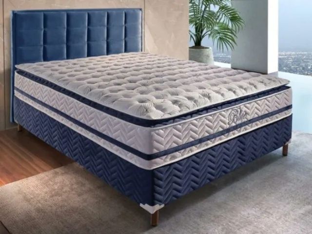 Colchão  Casal  Blue   D33!   Molas Ensacadas   Pronta Entrega!