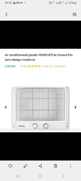 Ar Condicionado Consul 10000 Btus