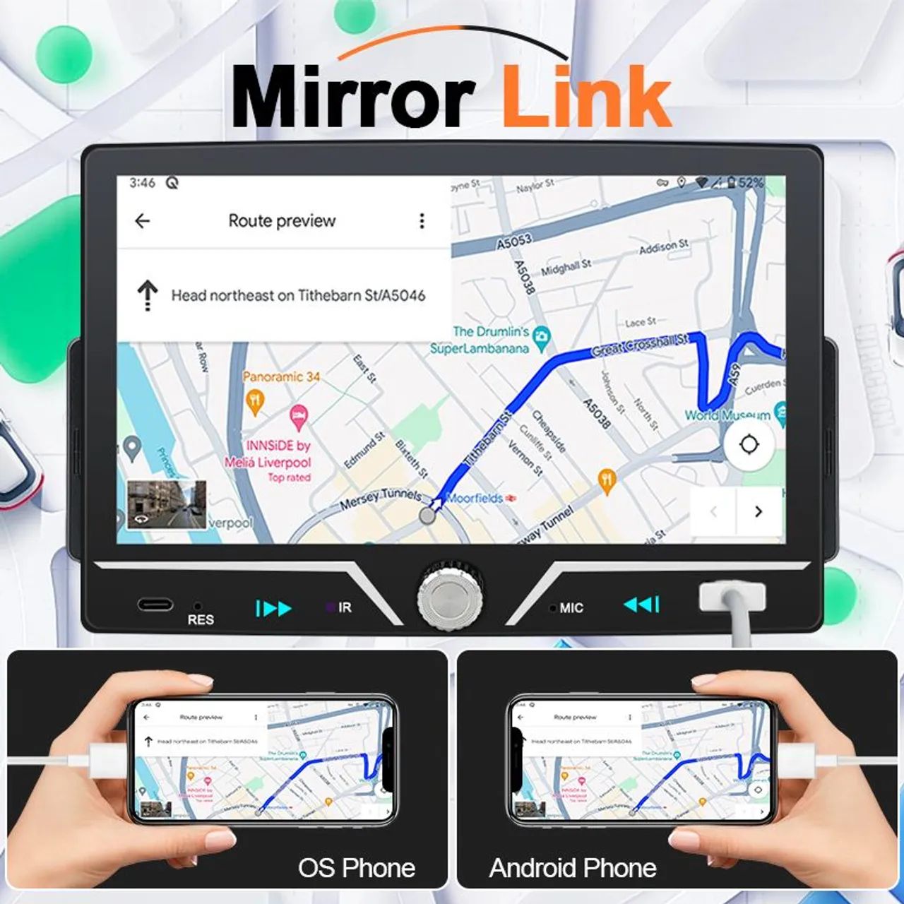 Aparelho Central Multimídia Car MP5 Radio 7 Polegadas Android Auto CarPlay dvd som mp5 - Foto 4