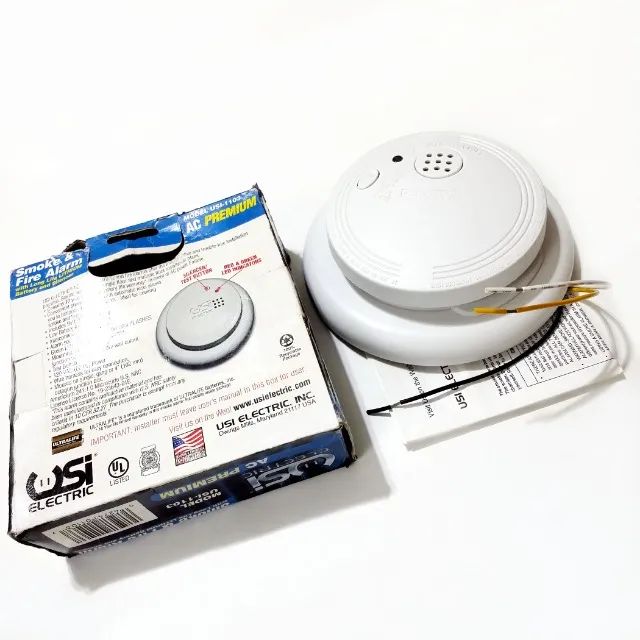 Alarme de fogo e fumaça USI sem fio com testador - Foto 4