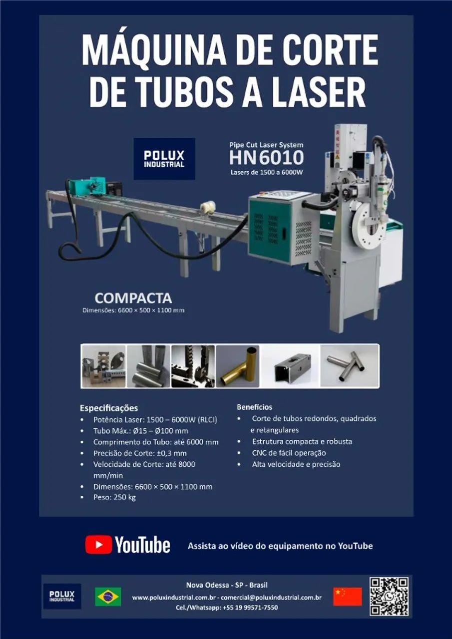 Equipamento de Corte a laser de Tubos  - Foto 2