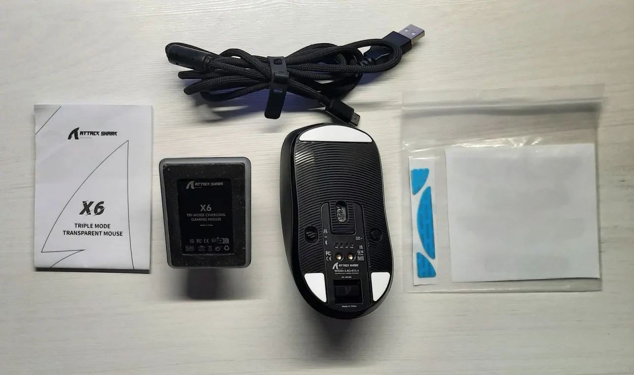 Mouse Gamer Attack Shark X6 RGB com 3 Modos de Iluminação - Foto 2