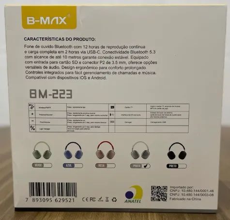 Fone De Ouvido Bluetooth B-max BM-223 Versão 5.3 - Foto 3