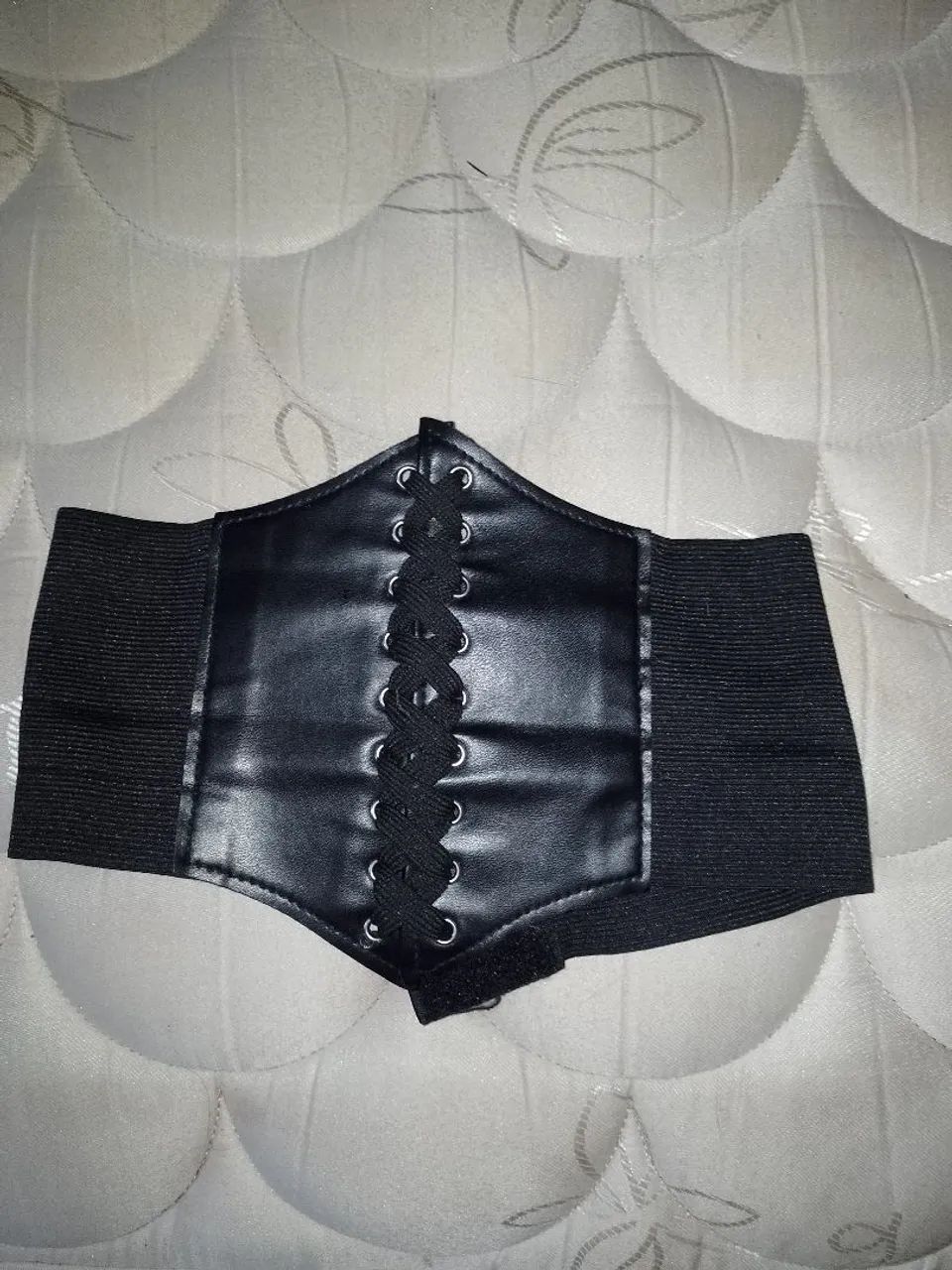 Cinto de Couro black corset 