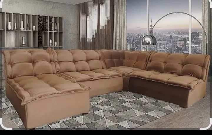 Sofá Modular Confortável e Sofisticado.