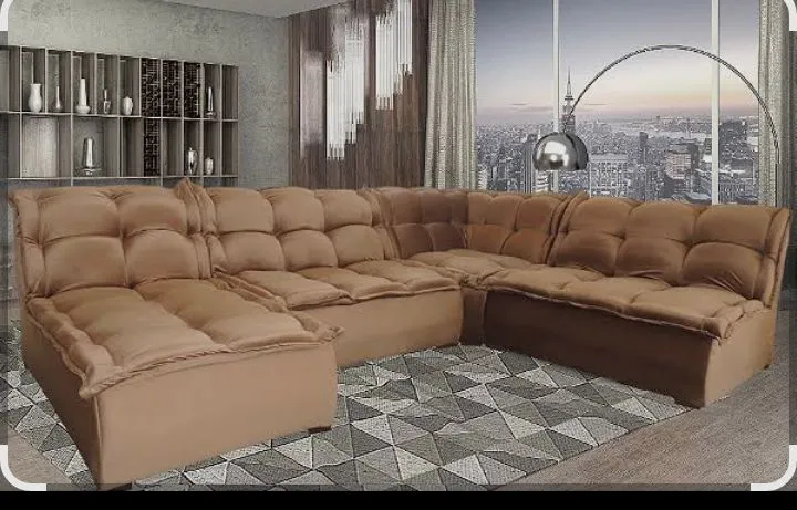 Sofá Modular Confortável e Sofisticado.
