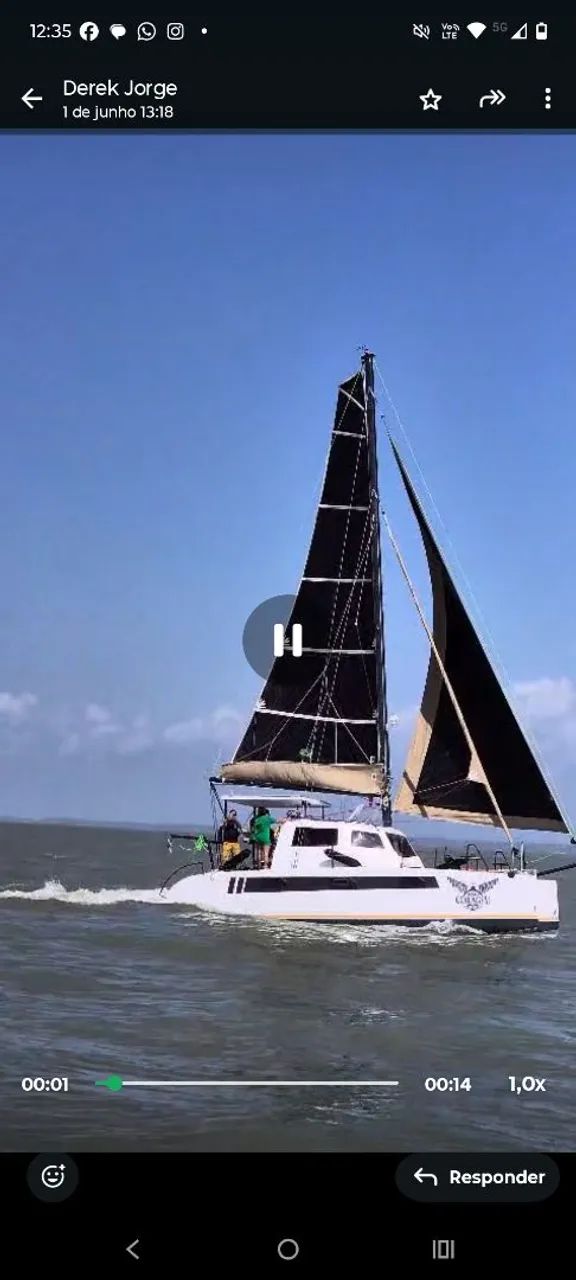 Catamara 30 pés lançado a água 2025 - Foto 7