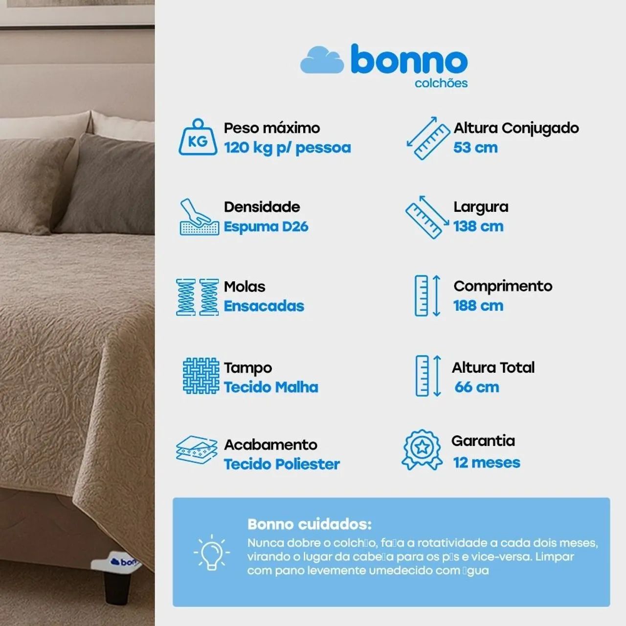 Cama Casal Unibox Rubi (Entrega grátis e imediata p/Fortaleza)<br> - Foto 6