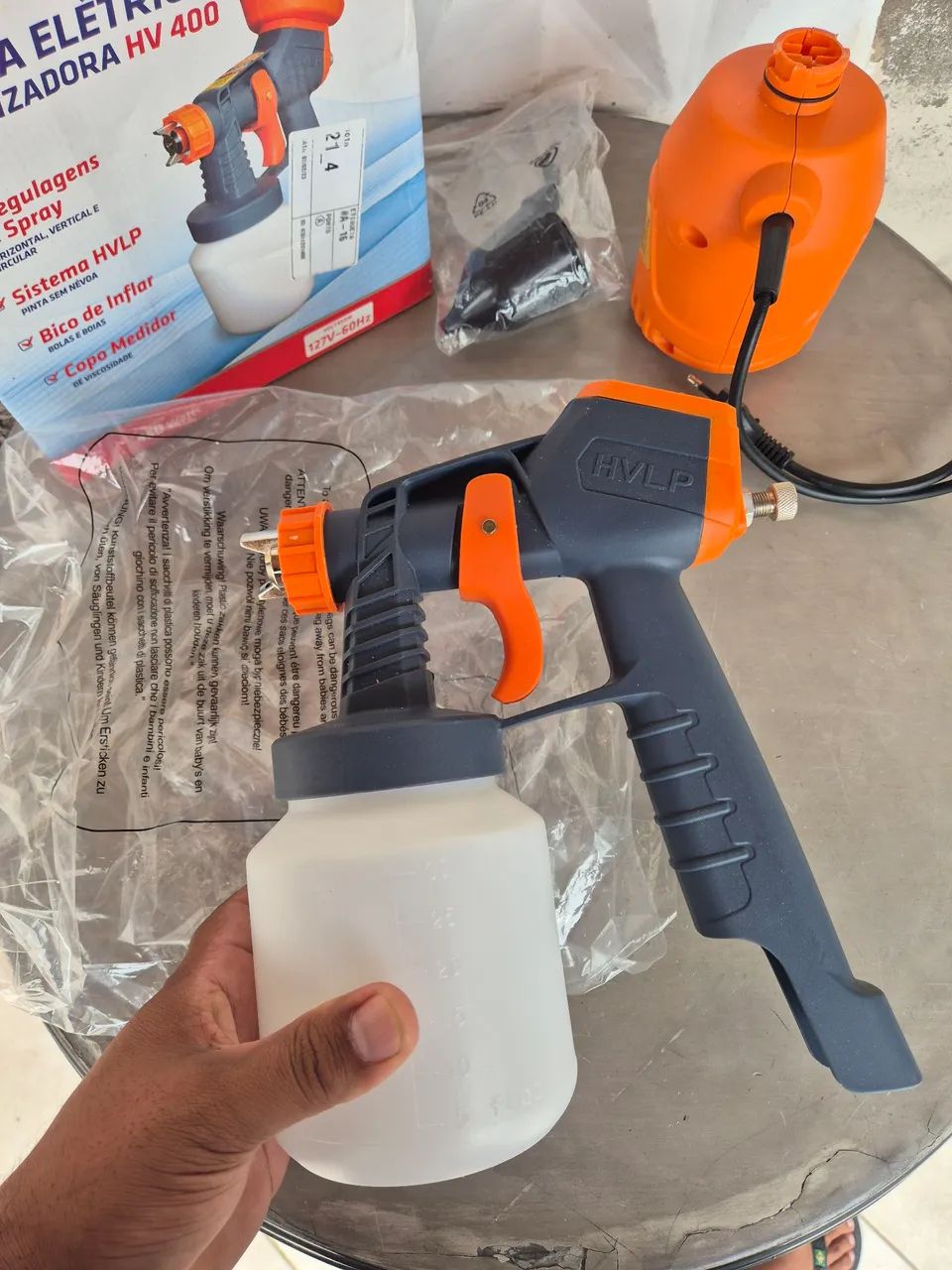 Pistola Pulverizadora Elétrica 450w Hv400<br>127v Intech 127v - Foto 2