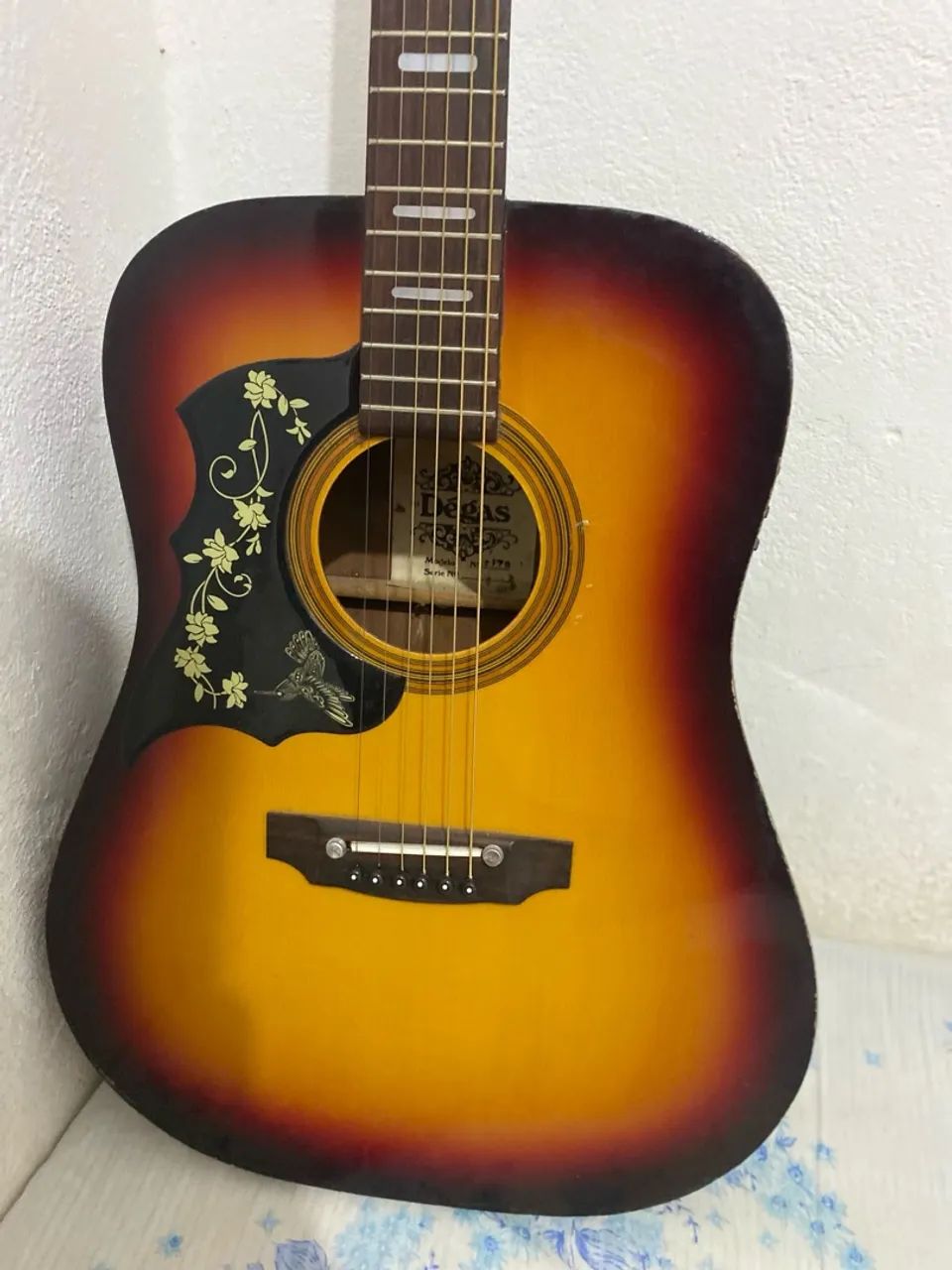 Violão canhoto de aço elétrico com pré-amplificador Fishman Presys+ - Foto 5