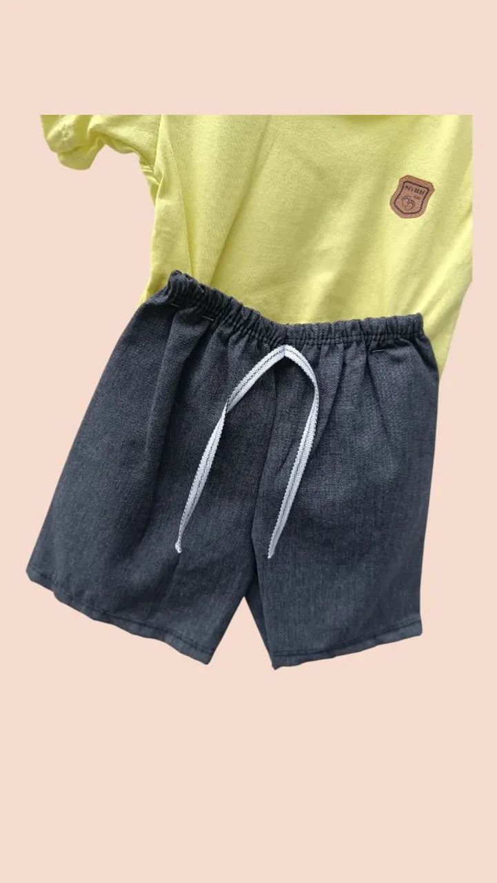 Conjunto Infantil - Camiseta e Bermuda - Foto 4