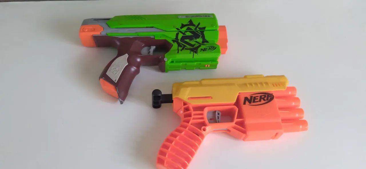 Kit com 5 lançadores de dardos Nerf , com cartela com 5 dardos - Foto 2