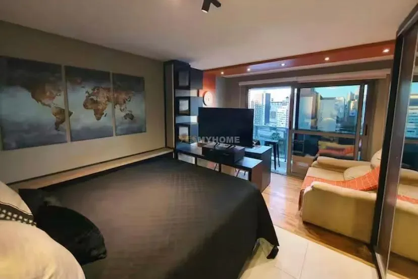 Studio mobiliado no Centro,ao lado UTFPR, Shopping Estação e Mueller! -Curitiba