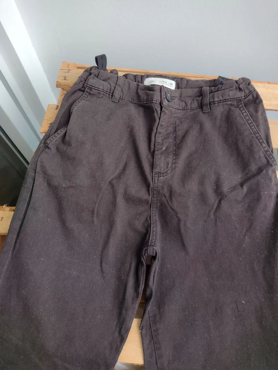Calça Zara Infantil - Tamanho 13/14 -  Preta