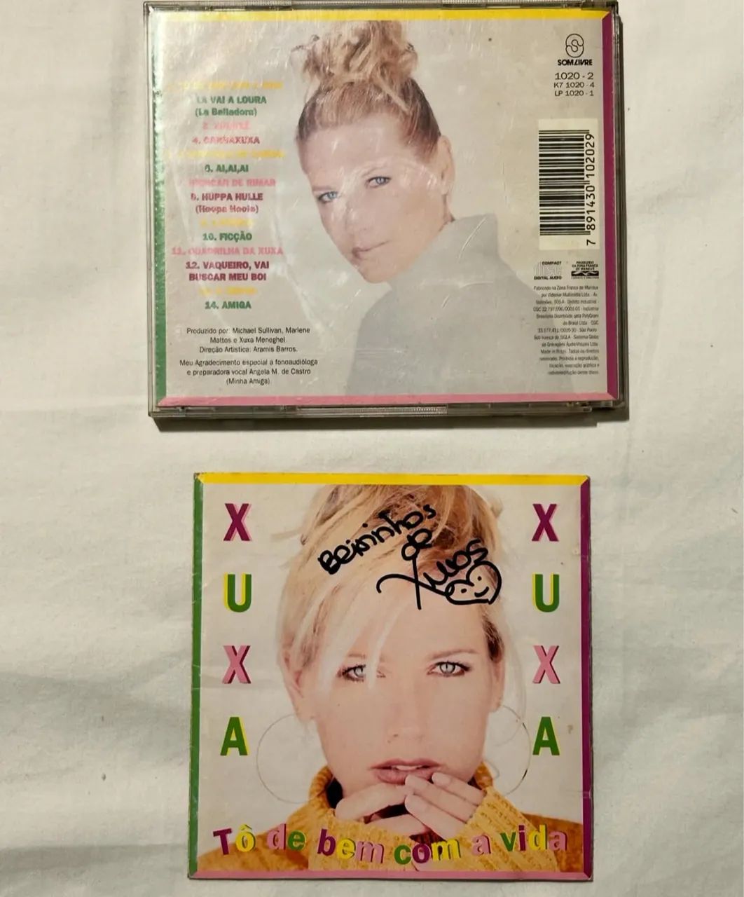 CD Xuxa Tô de bem com a vida, autografado - Foto 2