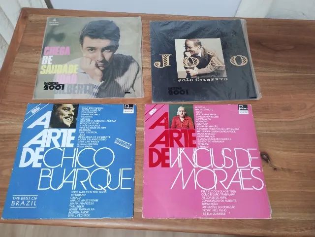 Coleção Disco de Vinil Bossa Nova - João Gilberto, Vinícius de Moares e Chico