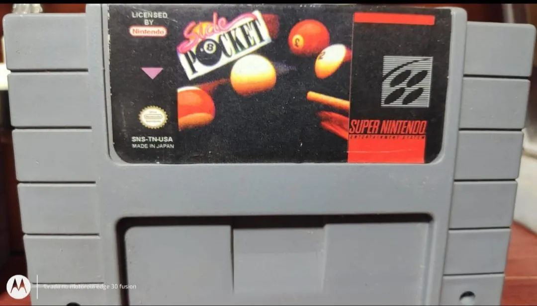 Jogo Super Nintendo -  Side Pocket