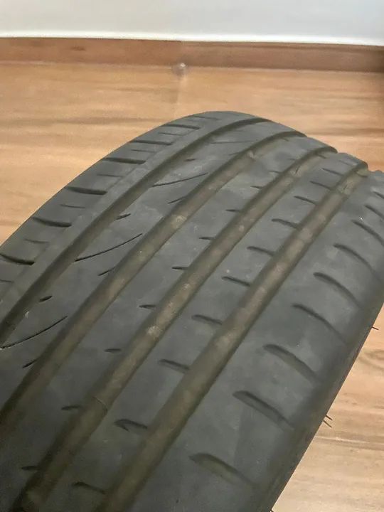 RODA TE37 ARO 18 TALA 8 4X100 + 4 PNEUS ITARO 215/40/R18 ZERADOS (não rodou 5mil) - Foto 2