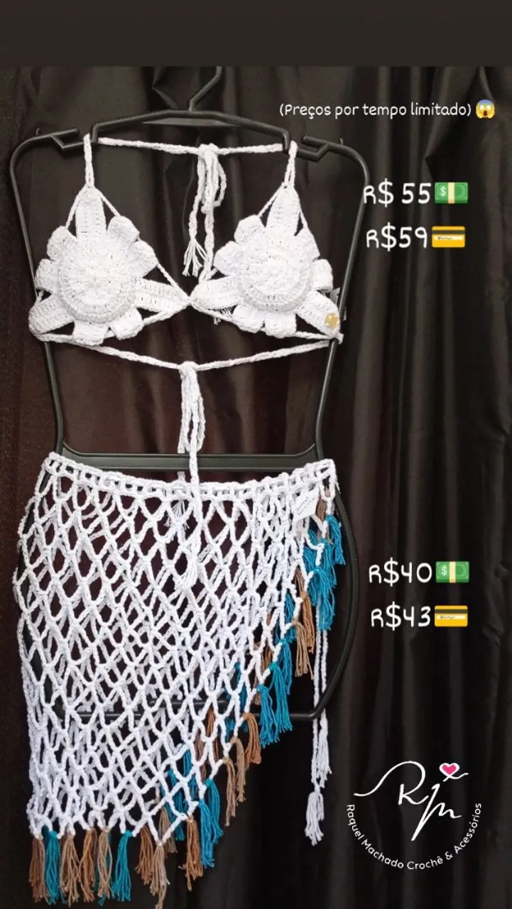 Conjunto de Crochê Praia - Verão